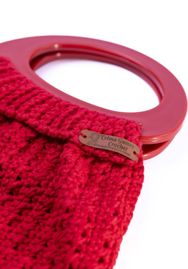 Bolso de Crochet rojo - Imagen 3