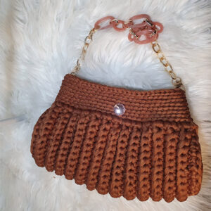 Bolso crochet marron